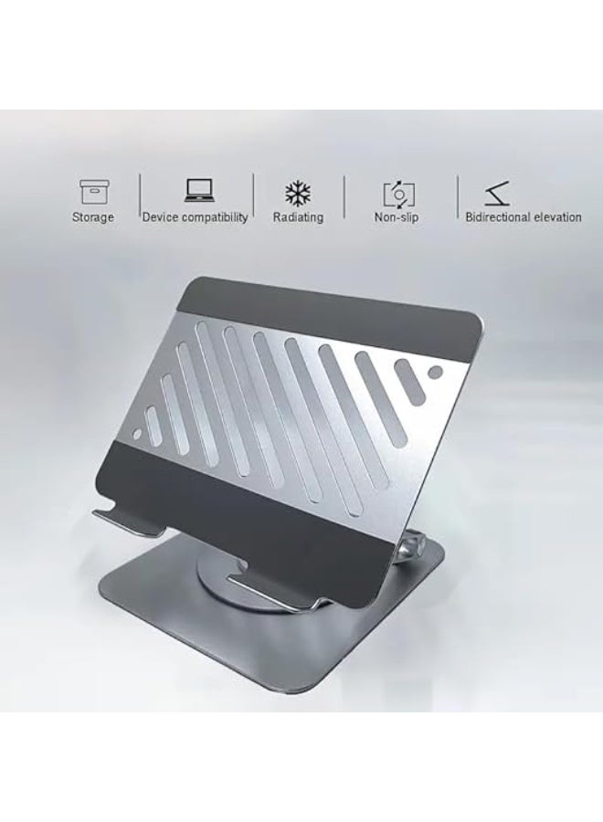 حامل لابتوب دوّار 360 درجة قابل للتعديل، تصميم مريح قابل للطي، مناسب لأجهزة حتى 16 بوصة - Image 3